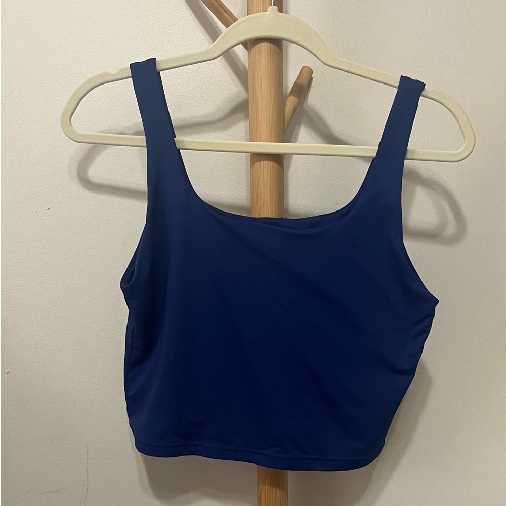 2 Tanks, Navy Blue and Maroon Cropped Tanks